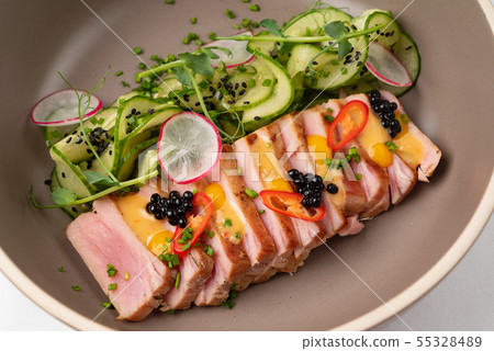salad, tuna, fish 55328489