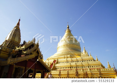 Shwedsung Pagoda in Bagan, Myanmar Shwedsung Pagoda in Bagan, Myanmar 55329133