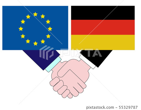 It represents the state of diplomacy between Germany and the EU. 55329787