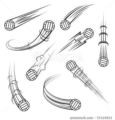Water polo ball symbols movement set Water polo ball symbols movement set 55329932