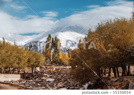 Autumn View of landscape in Leh Ladakh District 55330054