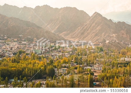 Autumn View of landscape in Leh Ladakh District 55330058