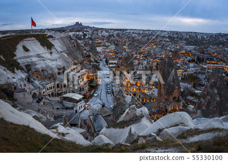 Landscape of Goreme sunset view point . 55330100