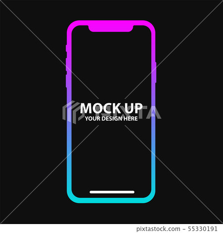 blank screen smartphone icon vector 55330191