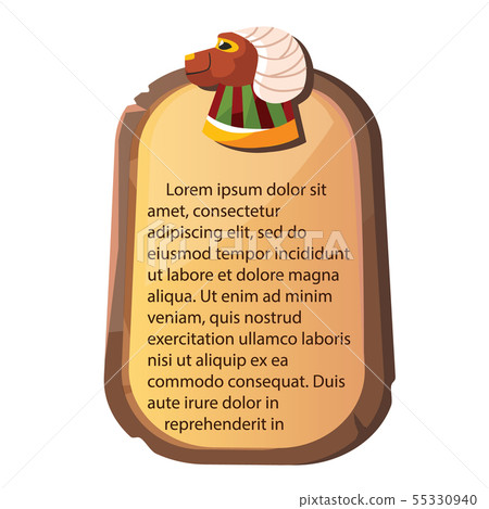 Stone board, clay tablet and Egyptian hieroglyphs Stone board, clay tablet and Egyptian hieroglyphs 55330940