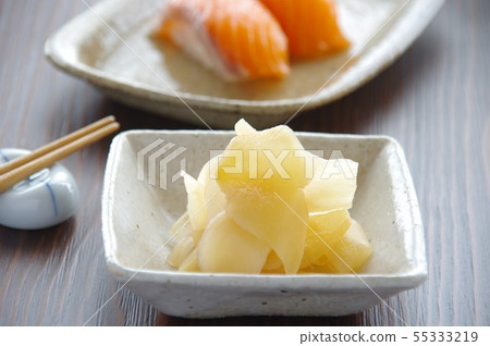 糖醋醃壽司用新鮮的薑 55333219