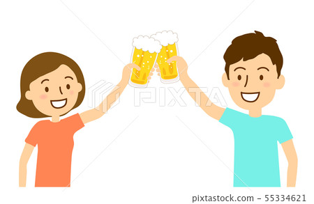 Beer glass toast women men 55334621