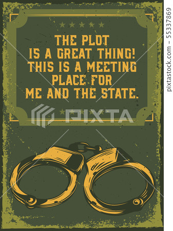illustration of handcuffs 55337869