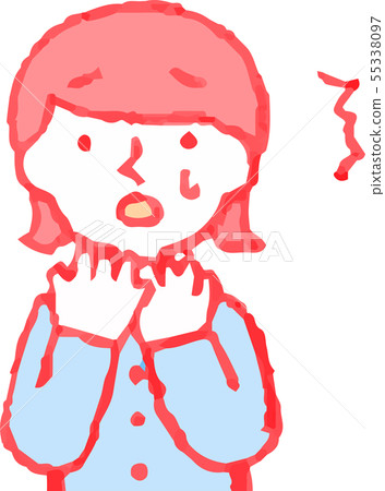 Woman mom housewife upper body pose facial expression 55338097