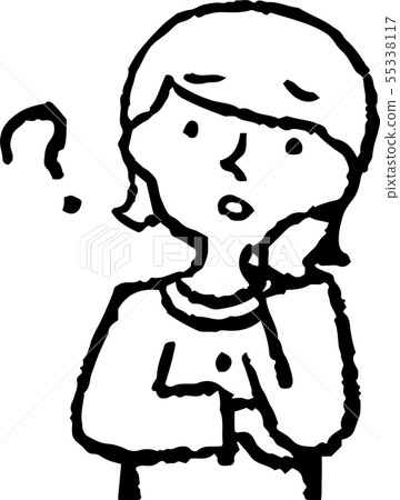 婦女媽媽主婦上身姿勢表情 55338117