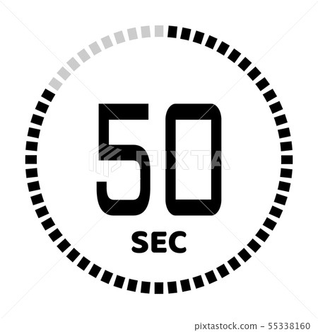 The  seconds, stopwatch icon 55338160