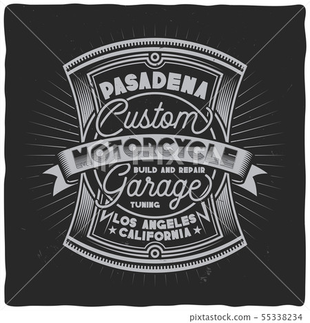 Vintage label design with lettering composition Vintage label design with lettering composition 55338234