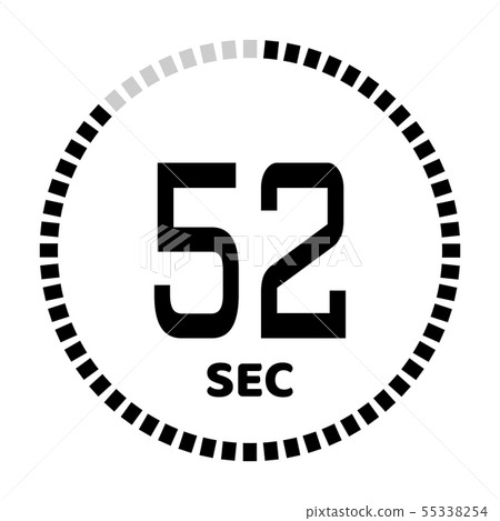 The seconds, stopwatch icon The seconds, stopwatch icon 55338254