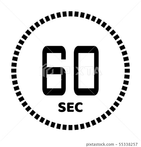 The seconds, stopwatch icon The seconds, stopwatch icon 55338257