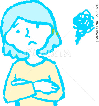 婦女媽媽主婦上身姿勢表情 婦女媽媽主婦上身姿勢表情 55338690