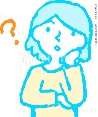 Woman mom housewife upper body pose facial expression 55338691