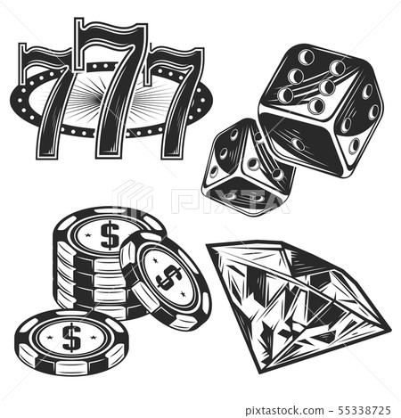 Set of casino elements Set of casino elements 55338725