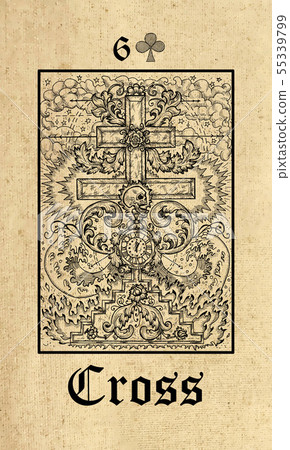 Cross.Lenormand tarot oracle card.  55339799