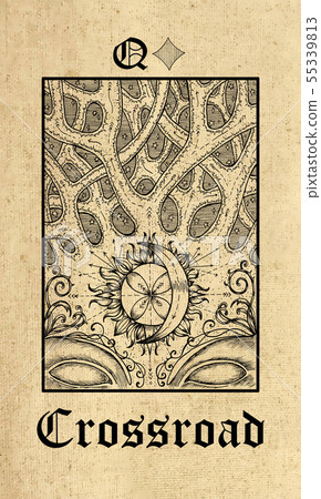 Cross. Lenormand tarot oracle card. Cross. Lenormand tarot oracle card. 55339813
