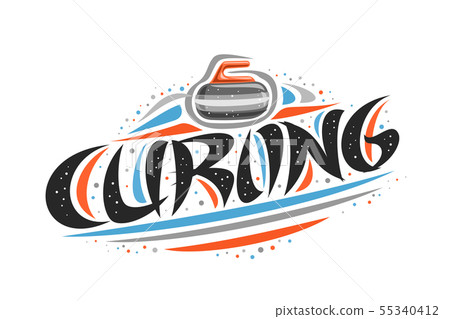 Vector logo for Curling sport Vector logo for Curling sport 55340412