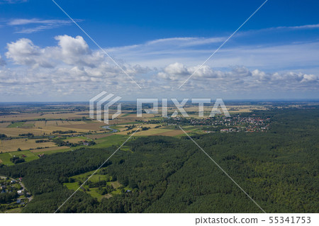 Aerial view of Vistula Split. Mierzeja Wislana 55341753