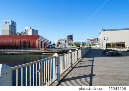 [Aomori City, Aomori Prefecture] Aomori Bay Area Morning Scenery 55342206