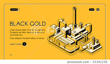 Petroleum refinery plant web page template 55342256