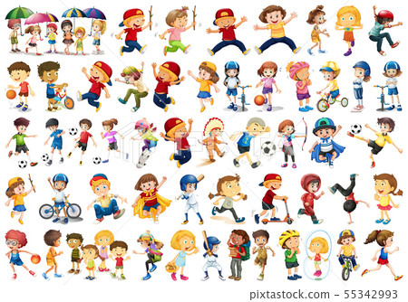 collection of people set 55342993