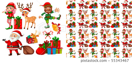 Seamless pattern for wallpaper, wrapping isolated 55343467