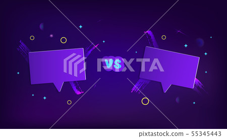 Versus template. VS screen. Vector illustration. 55345443