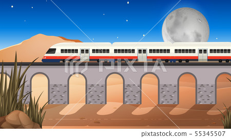 Western desert themed scene in nature 55345507