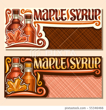 Vector banners for Maple Syrup 55346466