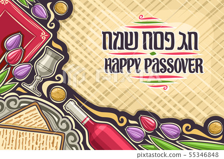 Vector greeting card for Passover holiday 55346848
