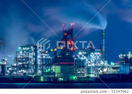 Plant night view of Kitakyushu overlooking Tokai Bay [Fukuoka Prefecture] 55347062