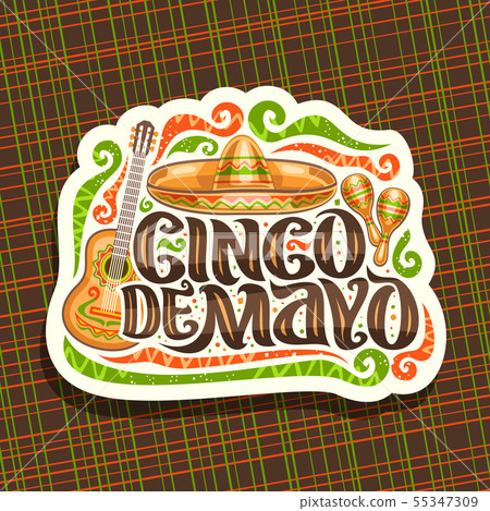 Vector logo for Cinco de Mayo holiday 55347309