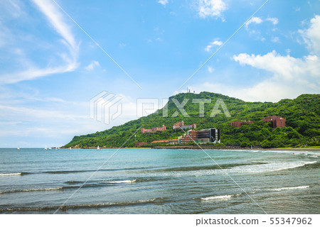 landscape of Kaohsiung at sizihwan bay,  Taiwan 55347962