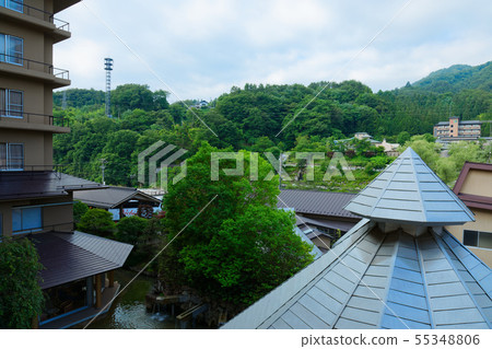 Village of the day god hot spring starry sky 55348806