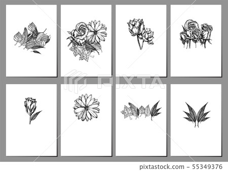 Nature brochure cover design templates collection. 55349376