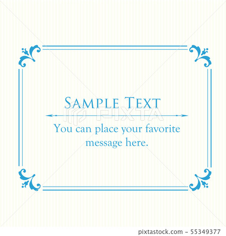 Antique Frame Calligraphic 55349377