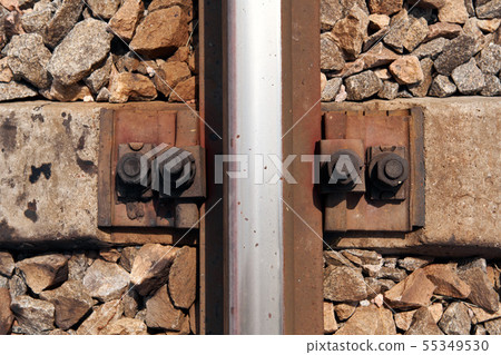 railway rails close view - abstract background, railway rails close view - abstract background, 55349530