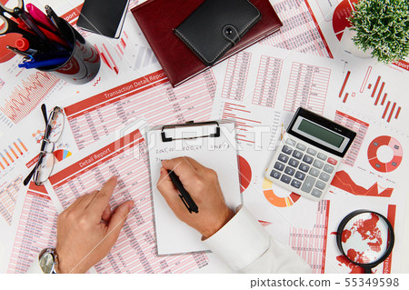 Business reports, data tables and charts - Business reports, data tables and charts - 55349598