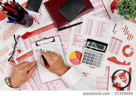 Business reports, data tables and charts - Business reports, data tables and charts - 55349600