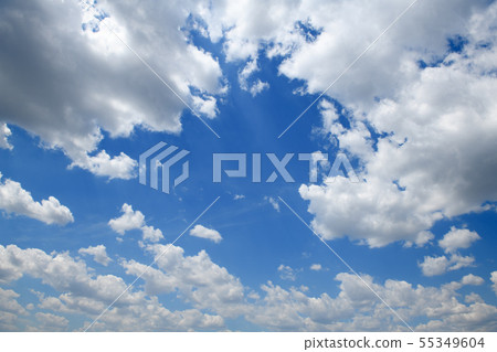 Bright beautiful blue sky with clouds for Bright beautiful blue sky with clouds for 55349604