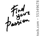Hand drawn ink motivational quote 55349678