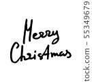 Calligraphic doodle lettering design card or print 55349679