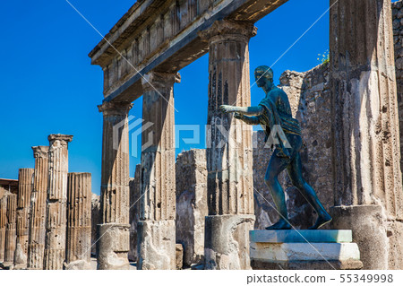 Ruins of Temple of Apollo in Pompeii 55349998