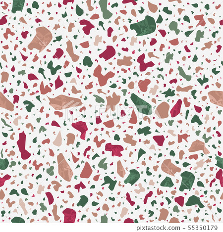 White terrazzo seamless pattern stone background 55350179