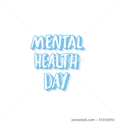 Mental Health Day. Vector illustration. Mental Health Day. Vector illustration. 55350958