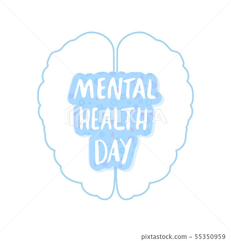 Mental Health Day. Vector illustration. Mental Health Day. Vector illustration. 55350959