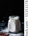 A jar of flour 55351578